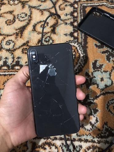 IPhone Xs Max, 512 ГБ, Черный, Чехол