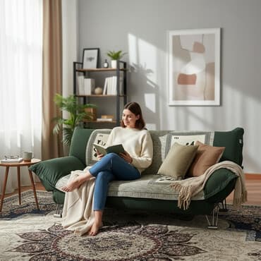 комплекты столов и стульев для гостинной: Комплект мягкой мебели, цвет - Зеленый — 2