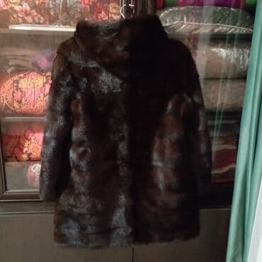 длинные перчатки: Шуба, Норка, По колено, С капюшоном, M — 9