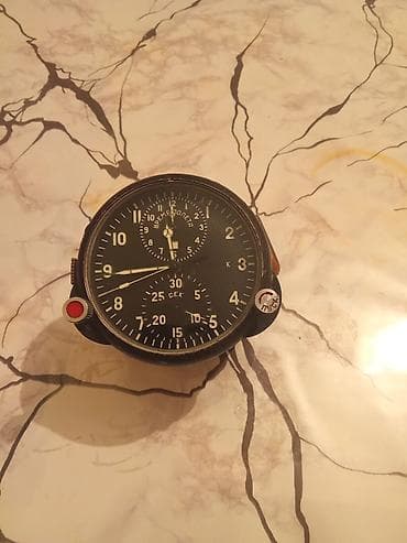 Велосипеддер: Авиаприбор: бортовые часы с секундомером (авиационные, панельные) — 1