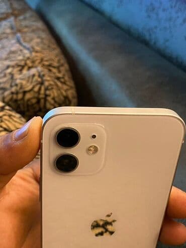 телефон 12 айфон: IPhone 12, Колдонулган, 64 ГБ, Ак, Куту, 88 % — 3