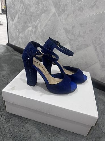 Оксфорды: Босоножки женские на высоком устойчивом каблуке. - Цвет: глубокий — 1