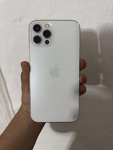 IPhone 12 Pro, Б/у, 128 ГБ, Белый, Защитное стекло, Кабель, 83 % — 1