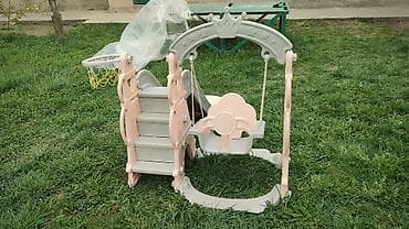 домашний костюм: Детский игровой комплекс 3-в-1 для дома и двора - Комплектация: горка — 2