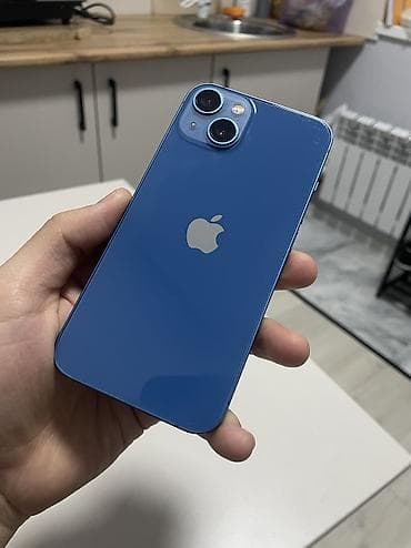 фильт для воды: IPhone 13 mini, Б/у, 256 ГБ, Синий, Чехол, Кабель, Коробка, 79 % — 4