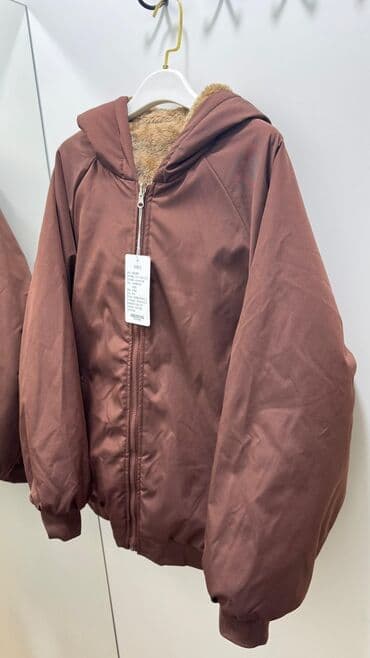 button куртка двухсторонняя: Двусторонняя курточка обсолютно новая, в красивом шоколадном оттенке — 3