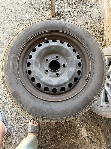 w210 55: Колеса в сборе 195 / 65 / R 15, Всесезонная, Б/у, Комплект, Легковые, Железные, отверстий - 5 — 2