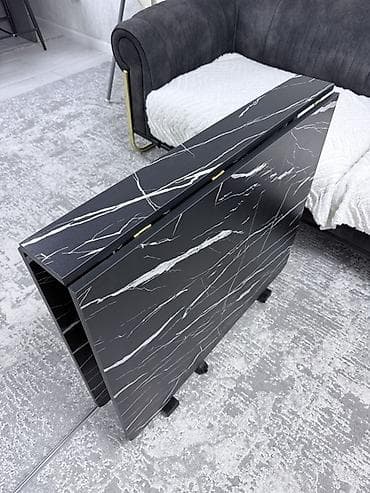 Бычуучу столдор: Трансформер үстөлү Ашкана үчүн, Стол китеби, түсү - Кара — 5