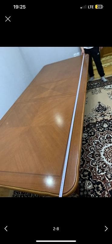 foldable table: Стол и стул для зала, Б/у, Самовывоз, Платная доставка, цвет - Коричневый — 2