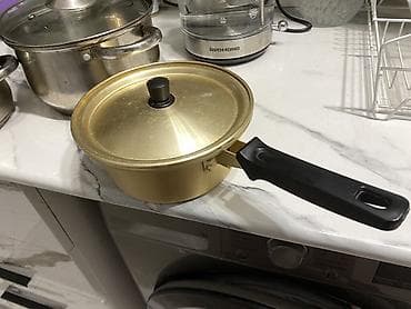 Посуда: Кастрюли из нержавеющей стали
корейская золотая кастрюля — 2