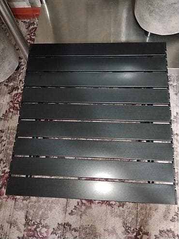 stol: Складной походный стол, Новый, Другой материал, цвет - Черный — 2