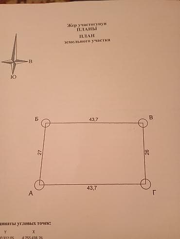 1156 соток, Для строительства, Тех паспорт