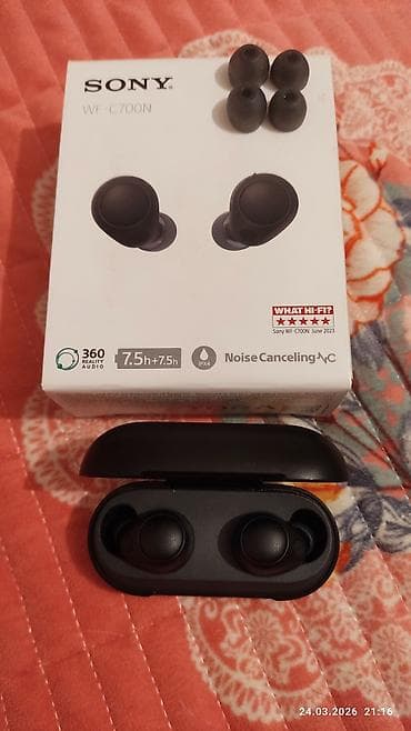 samsung not8: Наушники-вкладыши Sony WF-C700N (черные) с активным шумоподавлением — 2