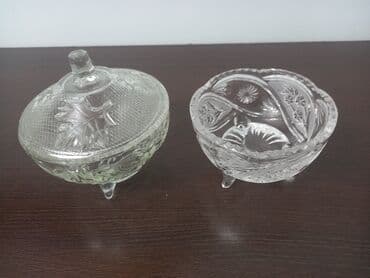 большая ваза: Продаю хрустальную посуду: 1) вазы круглые и шестигранные для фруктов — 11