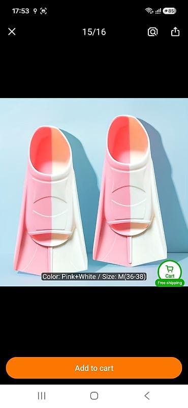 Ласты новые размер м (36-38) — 1