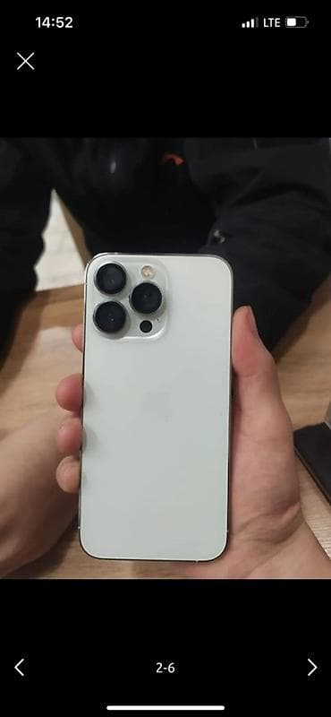 Apple iPhone: IPhone 13 Pro, Б/у, 256 ГБ, Белый, Чехол, 84 % — 4