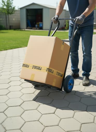 ручной тачка: Прочная и надежная тележка-кравчучка для перевозки различных грузов — 1