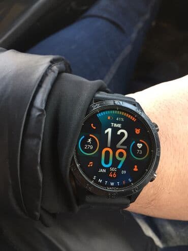 Акылдуу сааттар: GS WEAR GS CARBON Срочно продаю часы подключается к телефону айфон — 1