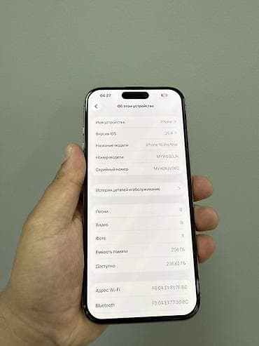 series 7: IPhone 16 Pro Max, 256 ГБ, Natural Titanium, 91 % — 4