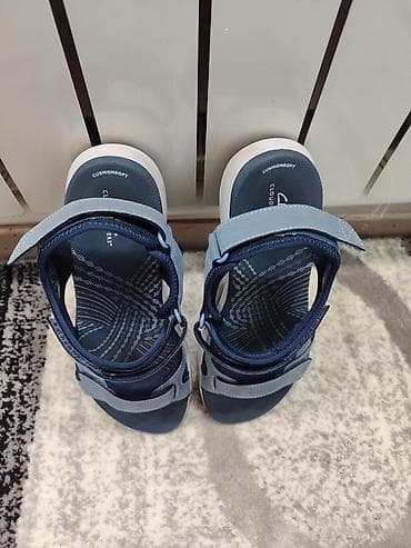 Женская обувь: Босоножки, 40, Clarks, Новый, цвет - Синий, Самовывоз — 4