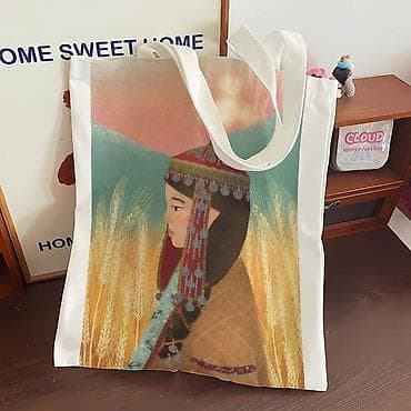 Аксессуарлар: Шоппер, Жаңы, Материалы: Канвас, Унисекс — 1