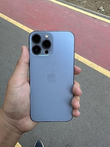 IPhone 13 Pro Max, Б/у, 128 ГБ, Голубой, 80 %
