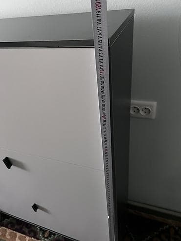 Кийимдер үчүн тумбалар: Тумба жана бут кийим койгуч, Башка материал, түсү - Боз lalafo.kg да — 1 Кийимдер үчүн тумбалар: Тумба жана бут кийим койгуч, Башка материал, түсү - Боз — 1