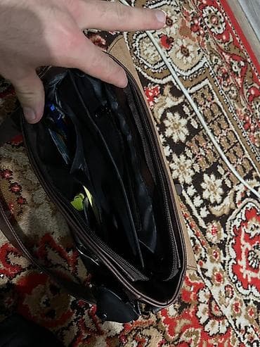 Классические сумки: Есть маленький торг. Мужская сумка-мессенджер через плечо — 4