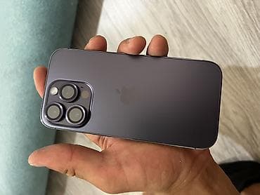 наушники ретро: IPhone 14 Pro, Б/у, 256 ГБ, Deep Purple — 3