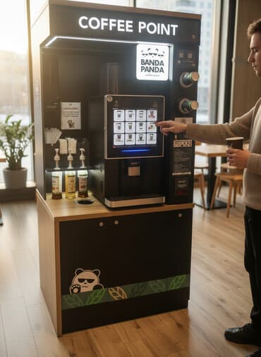 какой бизнес можно открыть в бишкеке: Автоматизированная кофейная стойка COFFEE POINT «Banda Panda». Версия — 1