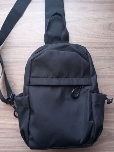 купить мужскую барсетку через плечо: Барсетка, Моющийся материал, Разделенные отделения, Регулируемый ремень, Новый — 1