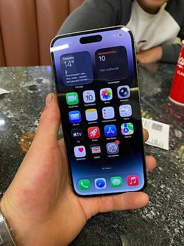 IPhone 14 Pro Max, Б/у, 128 ГБ, Black Titanium, 84 %