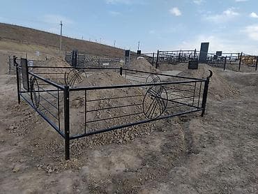 Деревянные заборы: Деревянная ограда для могилы - Материал: массив древесины — 8