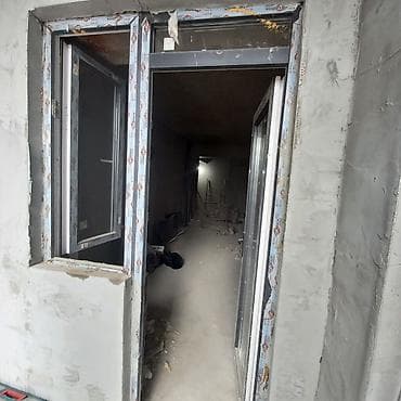 Пластиковые конструкции для балкона/лоджии: дверь и окно - Комплект