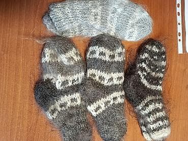 Топы и рубашки: Пинетки и детские носочки вязаные из козьего пуха. Ручная работа — 5