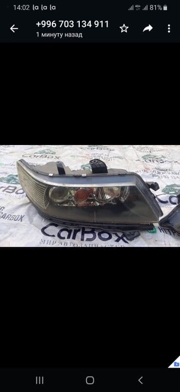 cl 7: Фары фара 
Хонда Аккорд 4
CL7 CL9 — 4