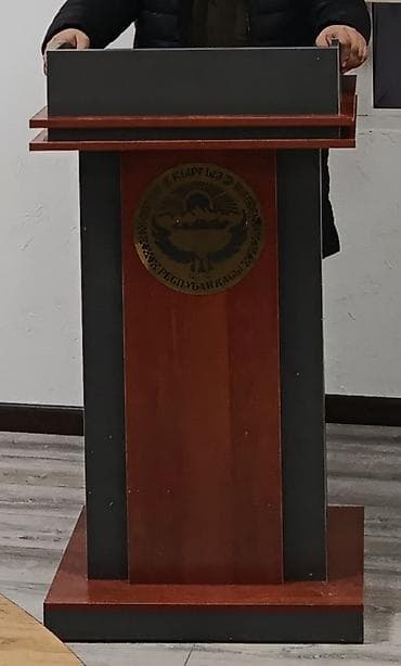 полк: Национальный кыргызский стол, Не раскладной, ЛДСП, цвет - Коричневый — 1