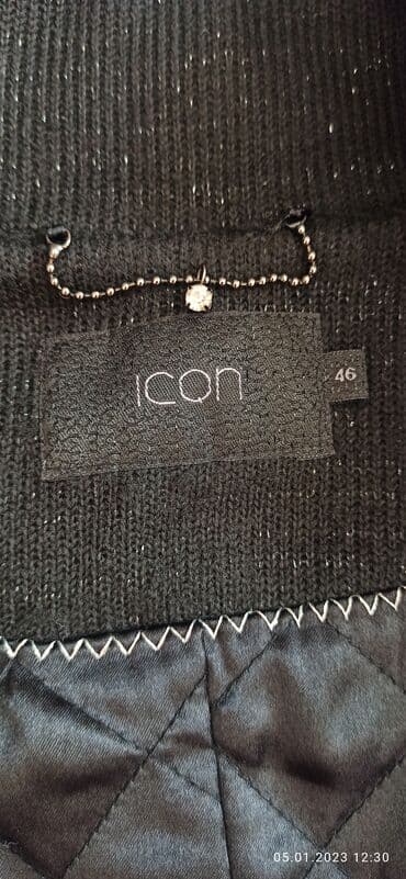 icon: Пальто, Классика, Зима, По колено, 2XL — 3
