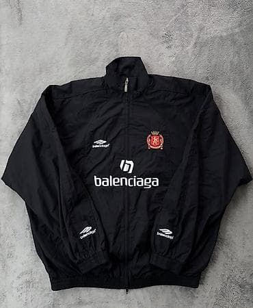 ветровка мужские: Мужская куртка, L, Balenciaga, Новый, цвет - Черный, Самовывоз, Платная доставка — 1
