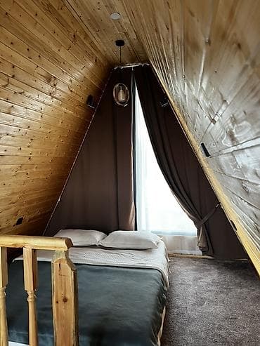 Дома: МесСаг A-Frame Домики До 10 июля отдых в МесСага — 5000 сом за — 3