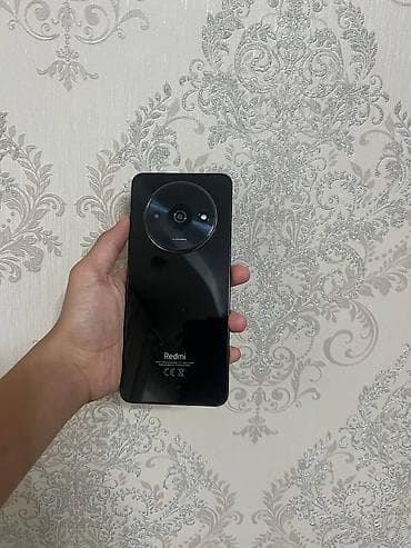Уюлдук телефондор жана аксессуарлар: Redmi, Redmi A3, Колдонулган, 128 ГБ, түсү - Кара, 2 SIM — 4