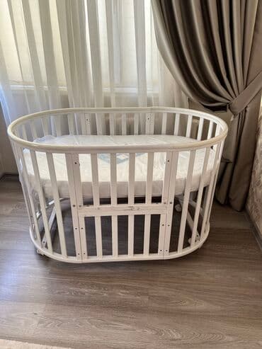 детская раскладушка кровать: Продается детская кроватка! 
Состояние отличное! 
Конструкция 7 в 1 — 3