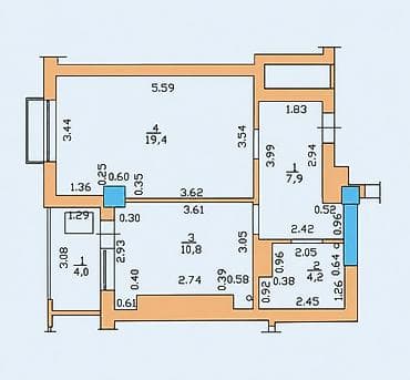 Продажа квартир: 1 комната, 46 м², Элитка, 10 этаж, Евроремонт — 9