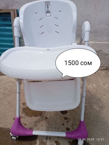 куплю мебель бу: Балдар үчүн отургуч, Колдонулган, Желим, түсү - Ак, Өзү алып кетүү — 1