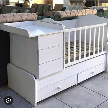 шифоньеры бу ош: Манеж-кровать, Б/у, С комодом, Другой материал — 1