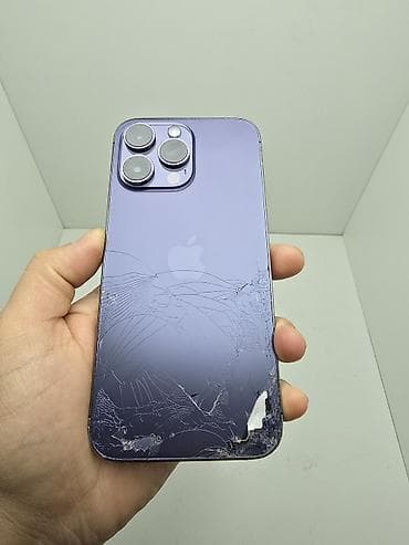 IPhone 14 Pro Max, Б/у, 256 ГБ, Deep Purple, Защитное стекло, Чехол, 80 % — 1