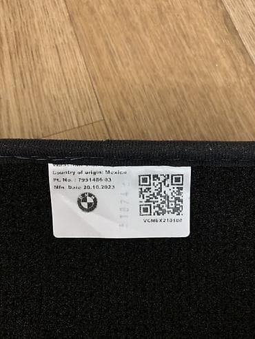 Комплект новых фирменных в оригинале ковриков BMW для салона, 4 штуки — 4