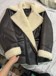 дордой женские куртки: Дубленка, Авиатор, Турция, Короткая модель, M — 4