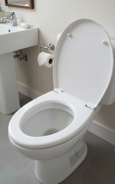 набор эмалированной посуды: Унитаз Напольный, Б/у, Материал: Керамика — 1