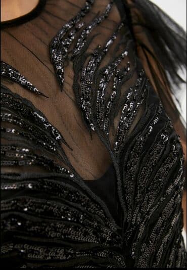 черное короткое платье с открытой спиной: Шикарное платье от Rich&naked aurora midi размер s.m. невероятно — 8